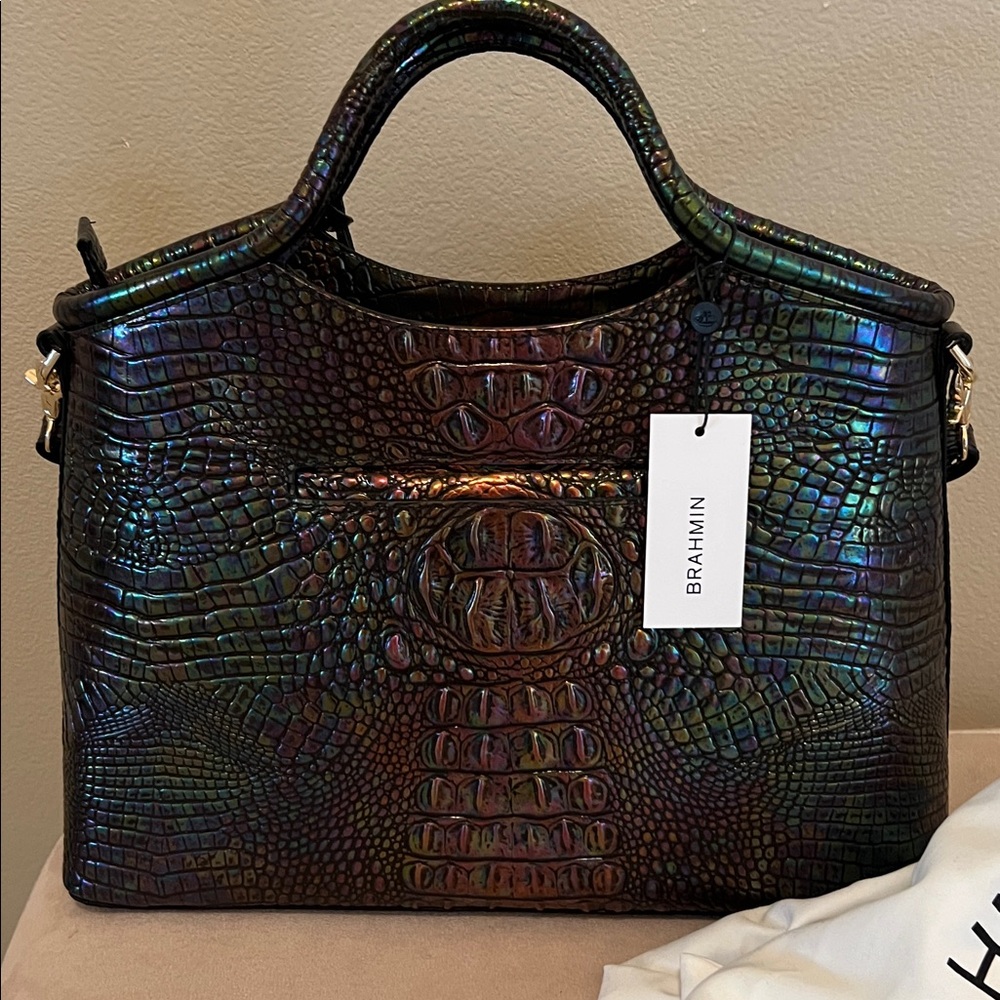 Brahmin Elaine Black Pearl Ombre Melbourne bag - Picture 4 of 12
